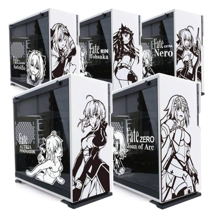 Jual Fate Saber Joan Astolfo PC Case Stickers Anime Decal for ATX ...