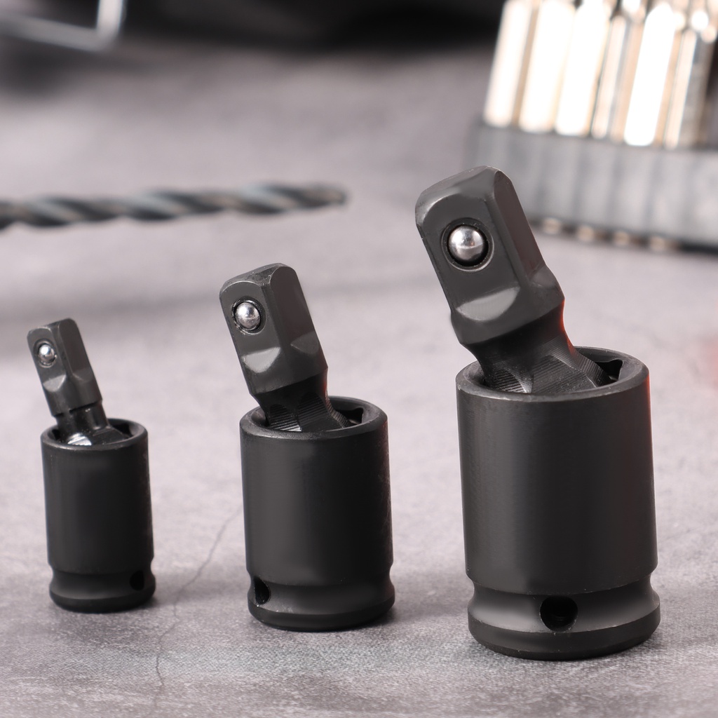 Jual 3Pcs Universal Joint Swivel Socket Adapter Set 1/4 Inch 3/8 Inch 1 ...