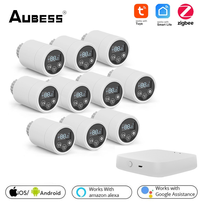 Termostato Intelligente Per Termosifoni WiFi E ZigBee - Controllo Vocale, Programmazione Multi-orario, Silenzioso