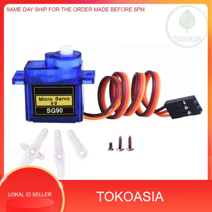 Jual {{ (Local Stock) Sg90 Servo Micro Servo Motor Mini 9G Motor ...