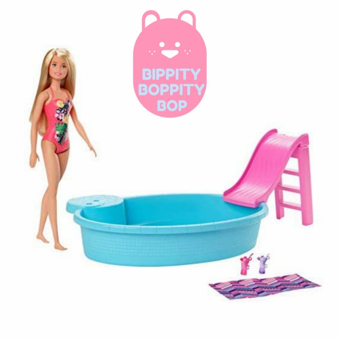 Jual Original Mattel Barbie Doll Pool Playset include Doll | Shopee ...