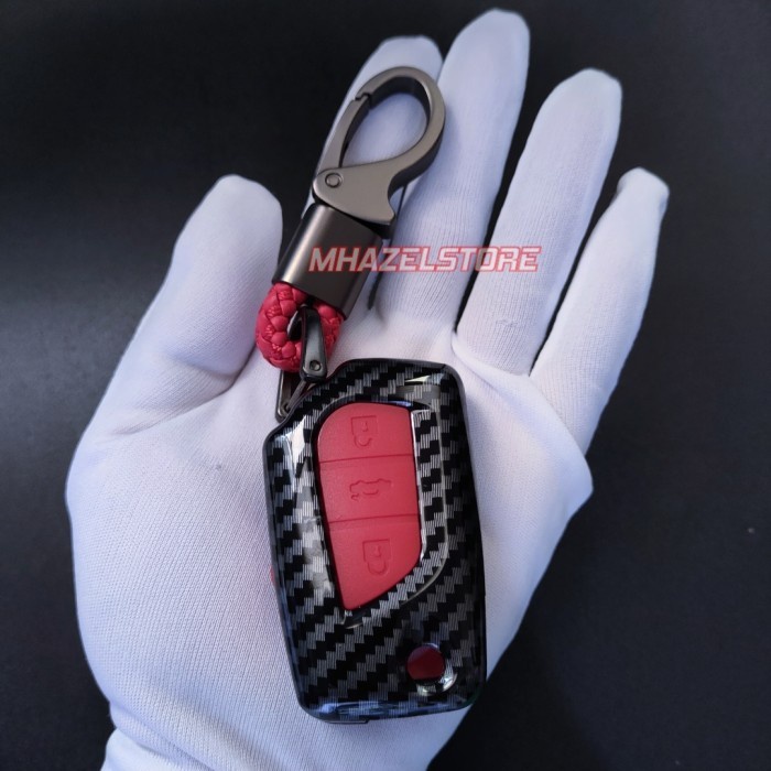 Jual party- Gantungan kunci cover sarung kulit remote Keyless Toyota ...