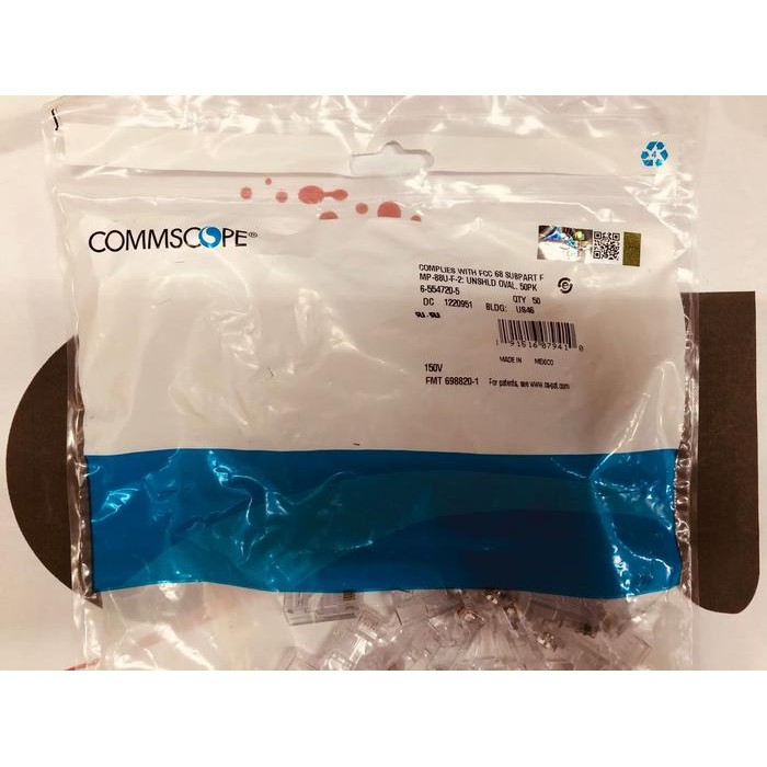Jual AMP COMMSCOPE CONNECTOR RJ45 CAT5 RJ-45 CAT.5E ORIGINAL | Shopee ...