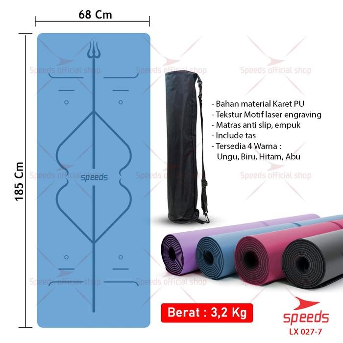 Jual ORIGINAL Matras Yoga Mat Pu Karet Matras Premium Kaet Spons Abu ...