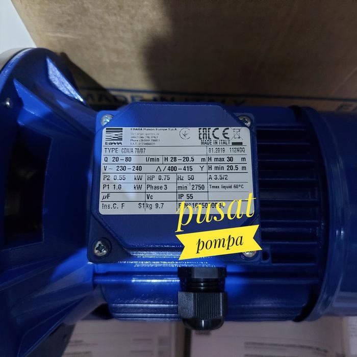 Jual Gercep Pompa Centrifugal Ebara Cdx/A 70/07 Pompa Booster Ebara Cdx ...