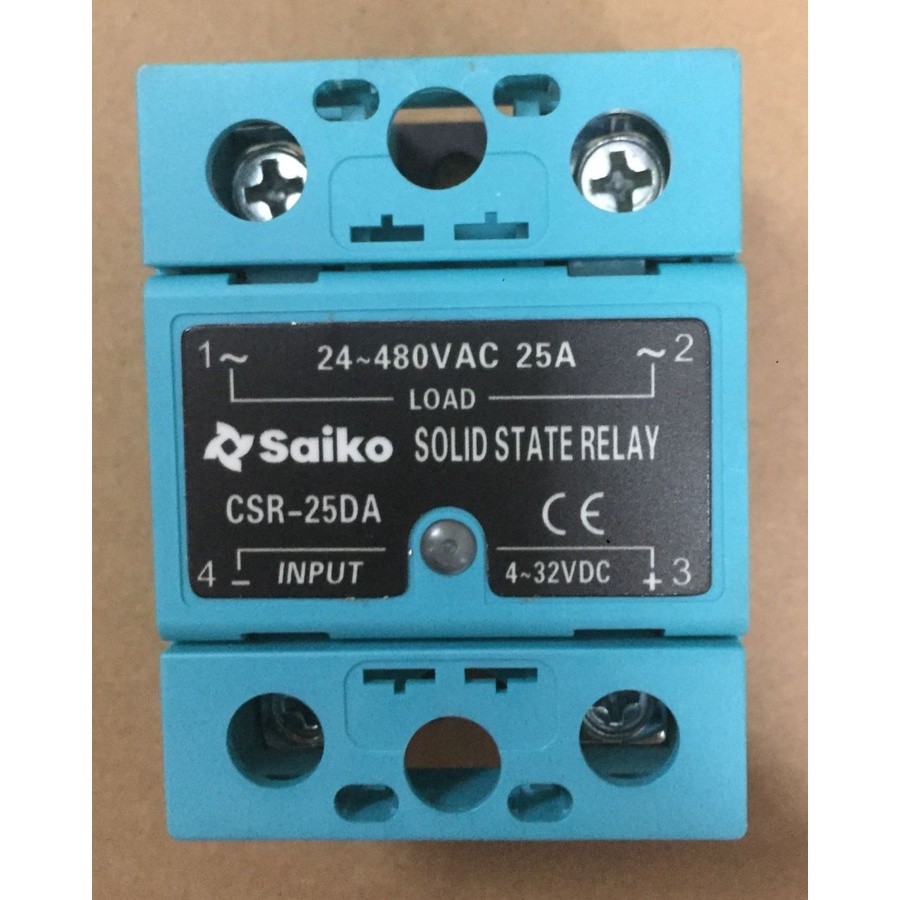 Jual Solid State Relay Saiko CSR-25-DA 4-32VDC 1P 24-480VAC 25A ...