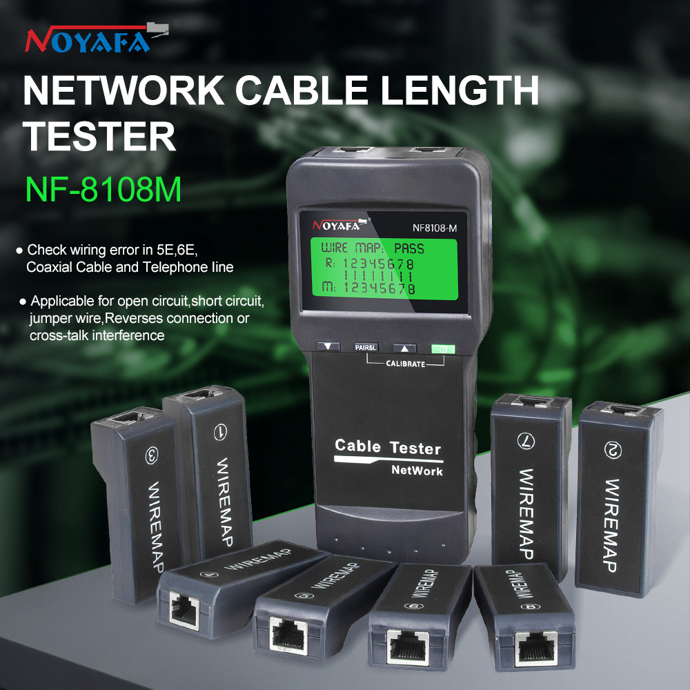 Jual NEW NOYAFA Network Cable Tester Cable Tracker with 8 Remote ...