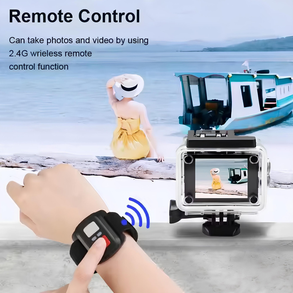 Jual UPLU Sport Camera Wifi 4K 30Fps Action Kamera Vlog Resolusi 16MP ...