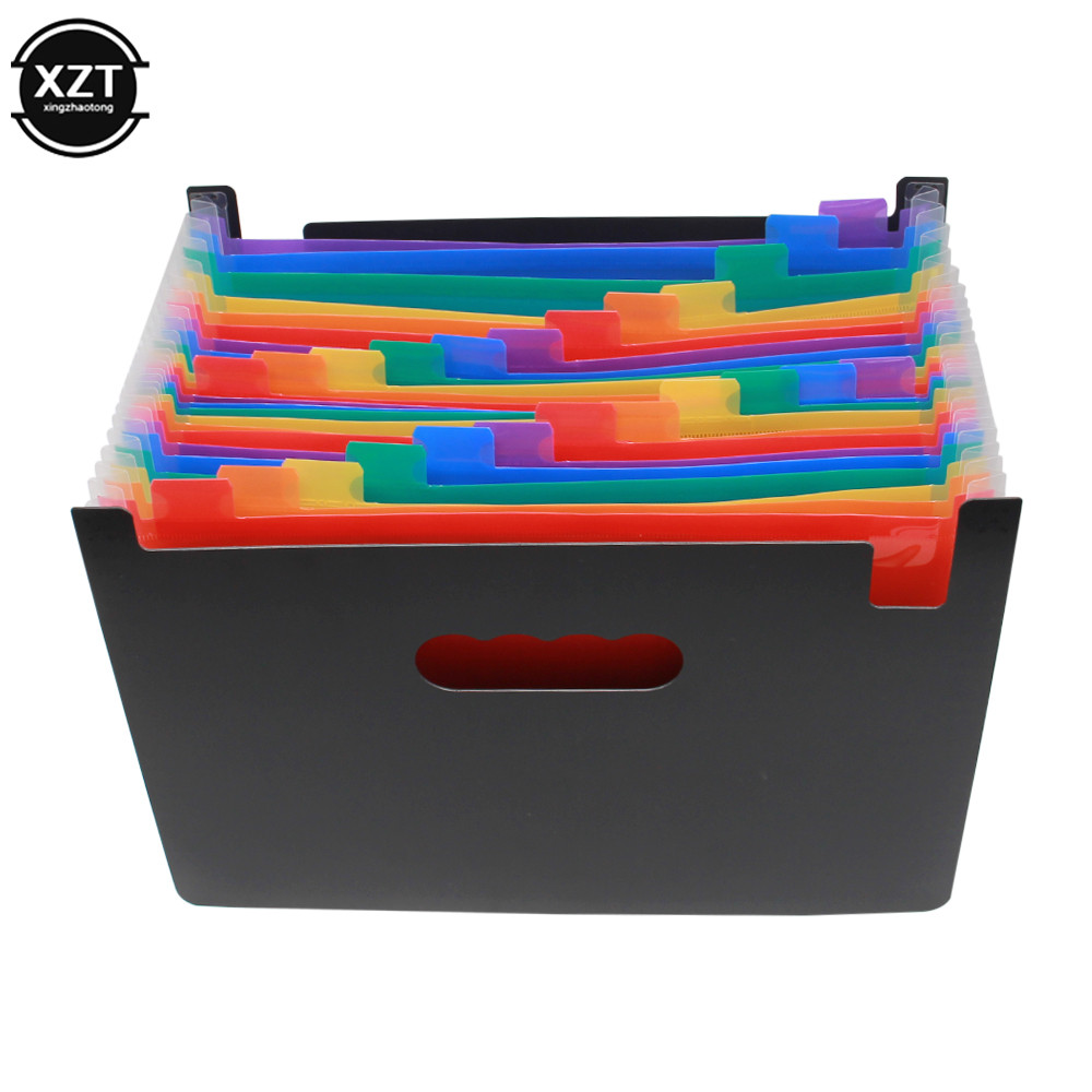 Jual Hot Sale 24 Pockets Expanding File Folder A4 Organizer Portable ...