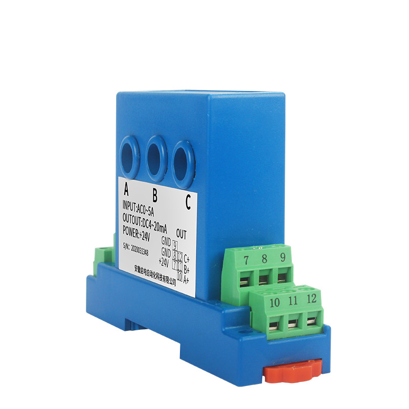 Jual AC Current Transducer 4-20mA 0-20mA 0-10V 0-5V Output 3 Phase ...
