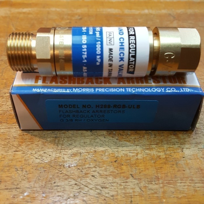 Jual Morris Flashback Arrestor For Regulator Oxygen H288-RGB/Oksen ...