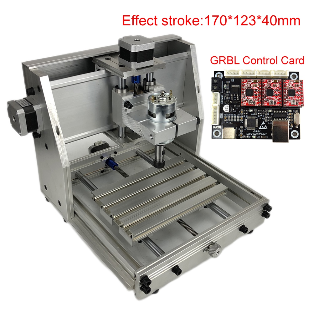 Jual SINE Aluminum Mini CNC Frame Kit T8 Screw 775 Spindle Motor ER11 ...