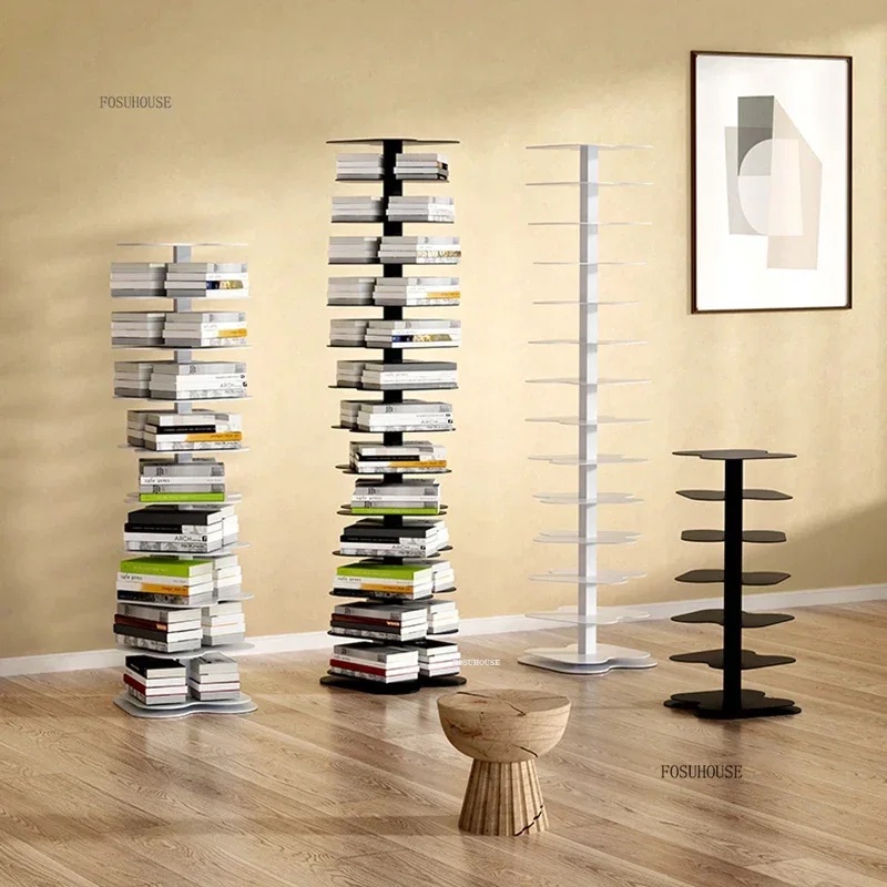 Jual Spiral Bookcases Book Storage Racks Multi-layer Shelf Floor ...