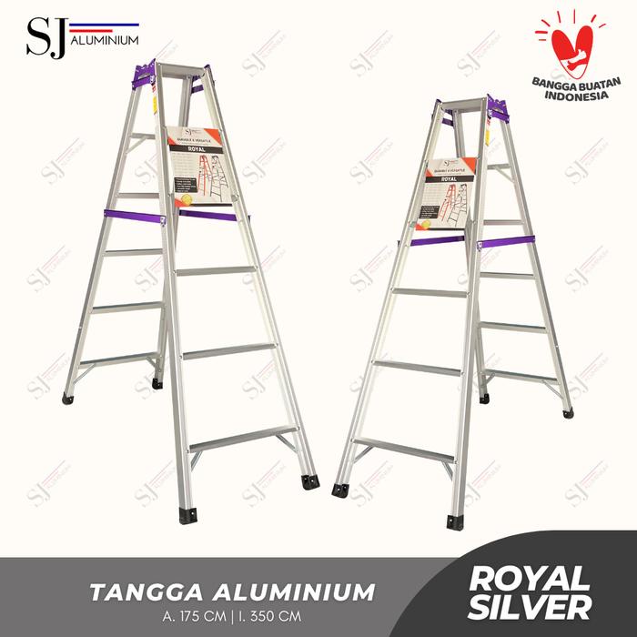 Jual ROYAL - Tangga Lipat Aluminium Multifungsi Silver - Jumbo ...