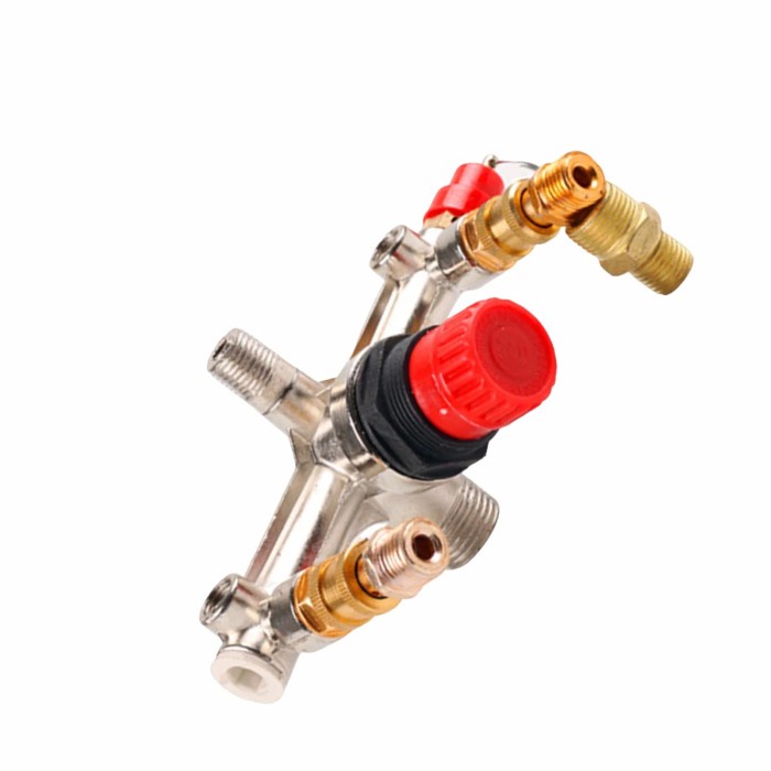 Jual Import AIR COMPRESSOR SWITCH PUSH PULL VALVE MANIFOLD REGULATOR ...