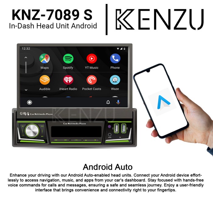 Jual Bagus Head Unit Single Din Android Kenzu 7/9/10 Inci SlidingIn ...