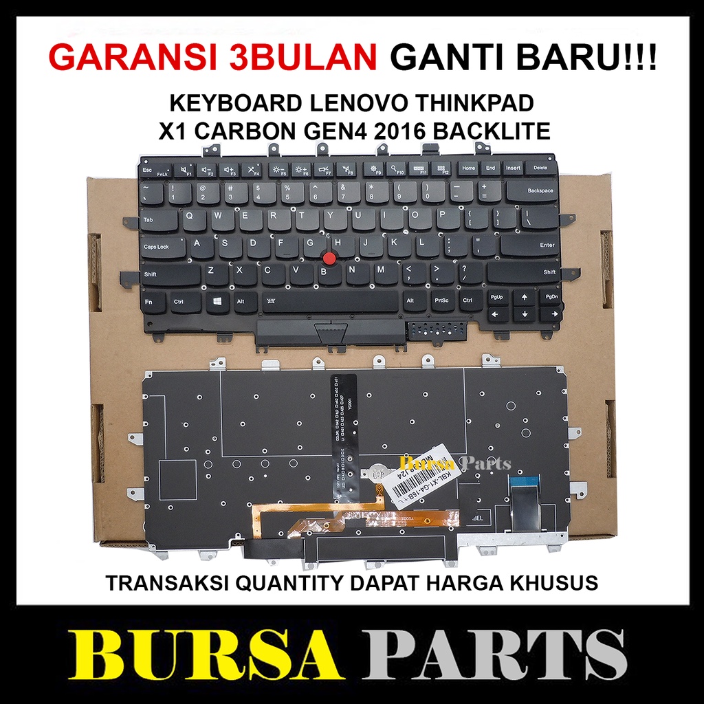 Jual Keyboard Lenovo Thinkpad x1 Carbon Gen4 2016 Backlight | Shopee ...