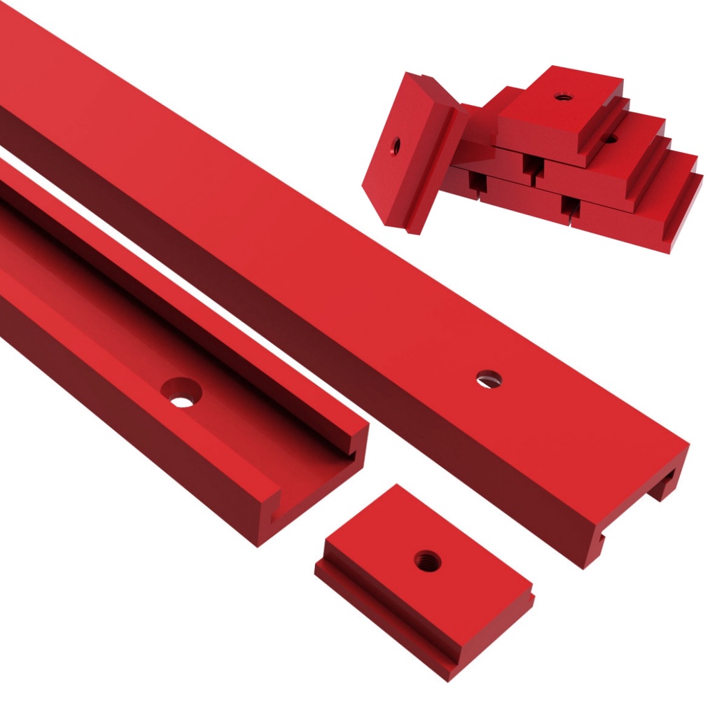 Jual Aluminium 50cm T30 T-track and T-Slider T Slot Miter Track Jig ...