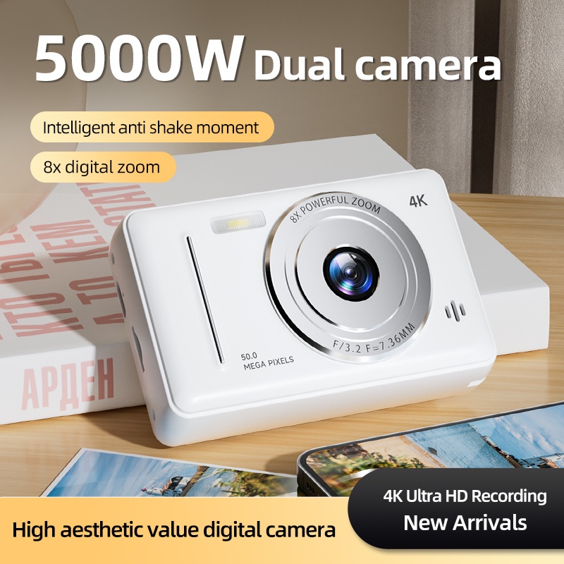 Jual 4K Digital Camera 5000W Pixel Retro Ccd Portable Card Camera Entry ...