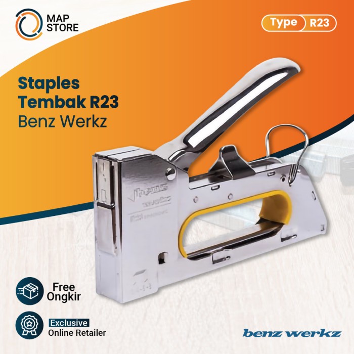 Jual Staples Tembak R23 BENZ / Stapler Tacker Gun by BENZ WERKZ ...