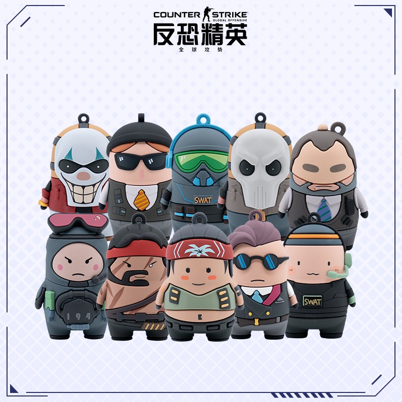 Jual CSGO Little GO Zai 2nd generation blind box hand-made office model ...