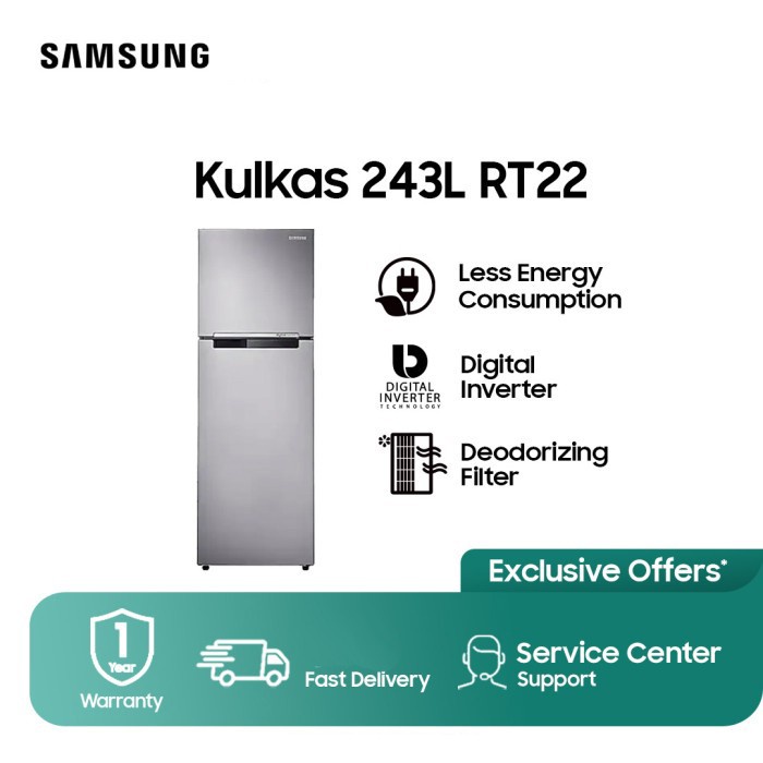 Jual Samsung RT22 RT22FARBDSA/SE Kulkas 2 Pintu 234L | Shopee Indonesia
