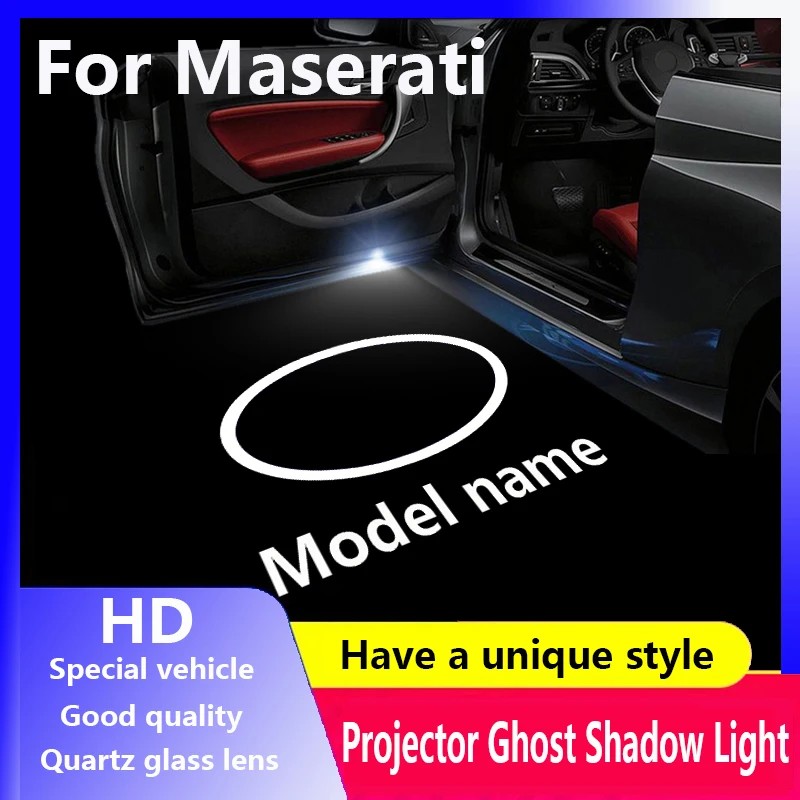 Jual For Maserati GranTurismo Sport 2013 GT LED Car Door Logo Welcome ...