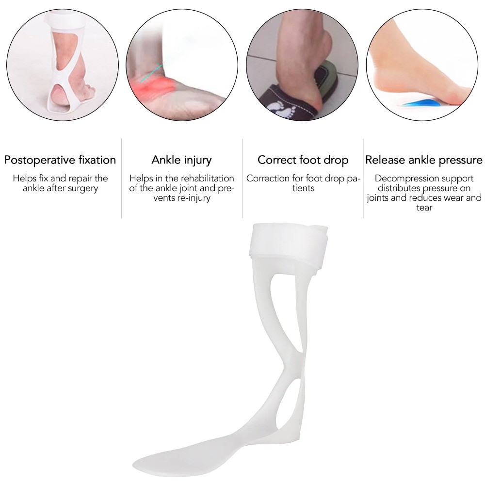 Jual BEST AFO Support Splint Foot Corrector Ankle Half Palm Foot Brace ...