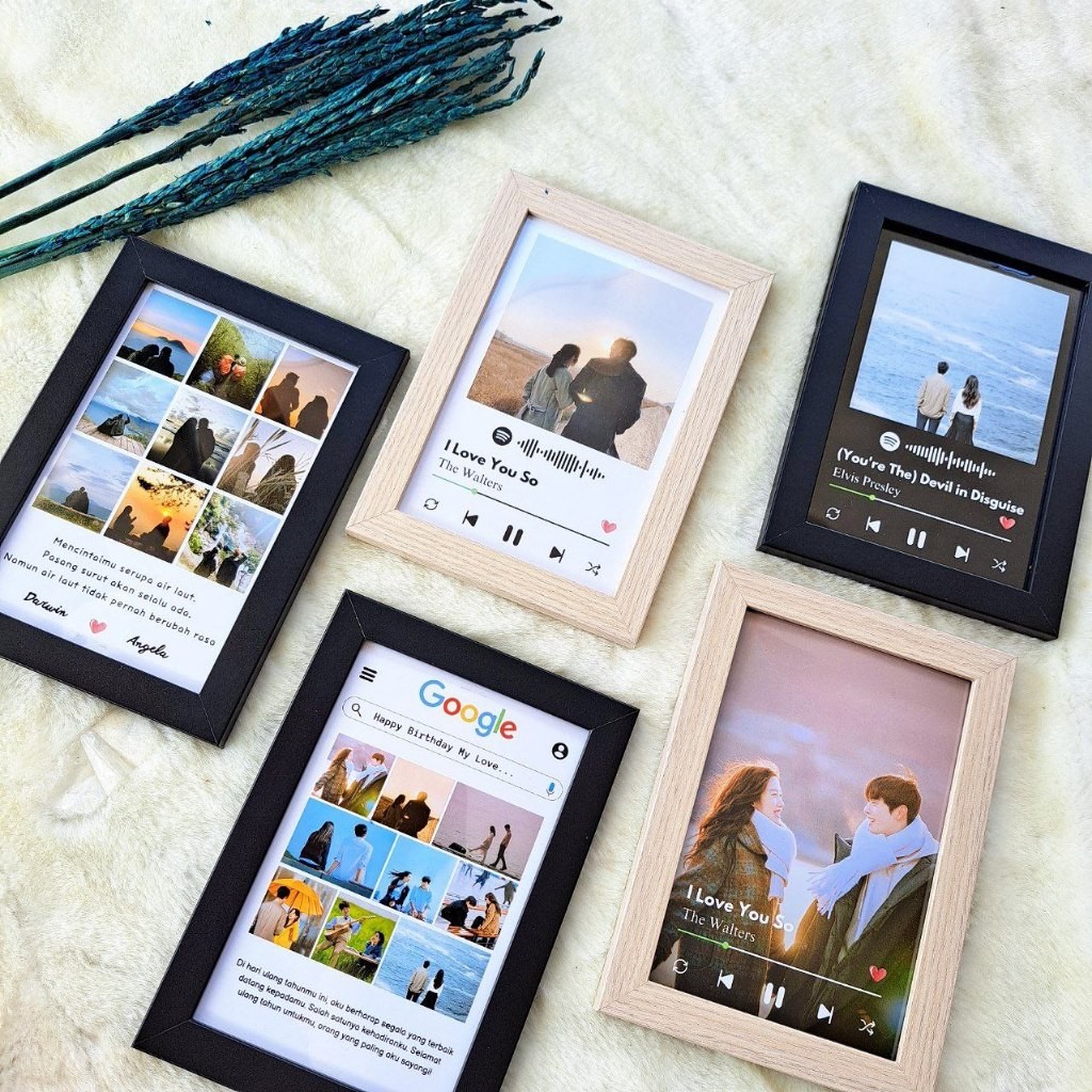 Jual FLASH SALE CUSTOM FRAME LAGU + BINGKAI FOTO / IDE KADO ULANG TAHUN ...