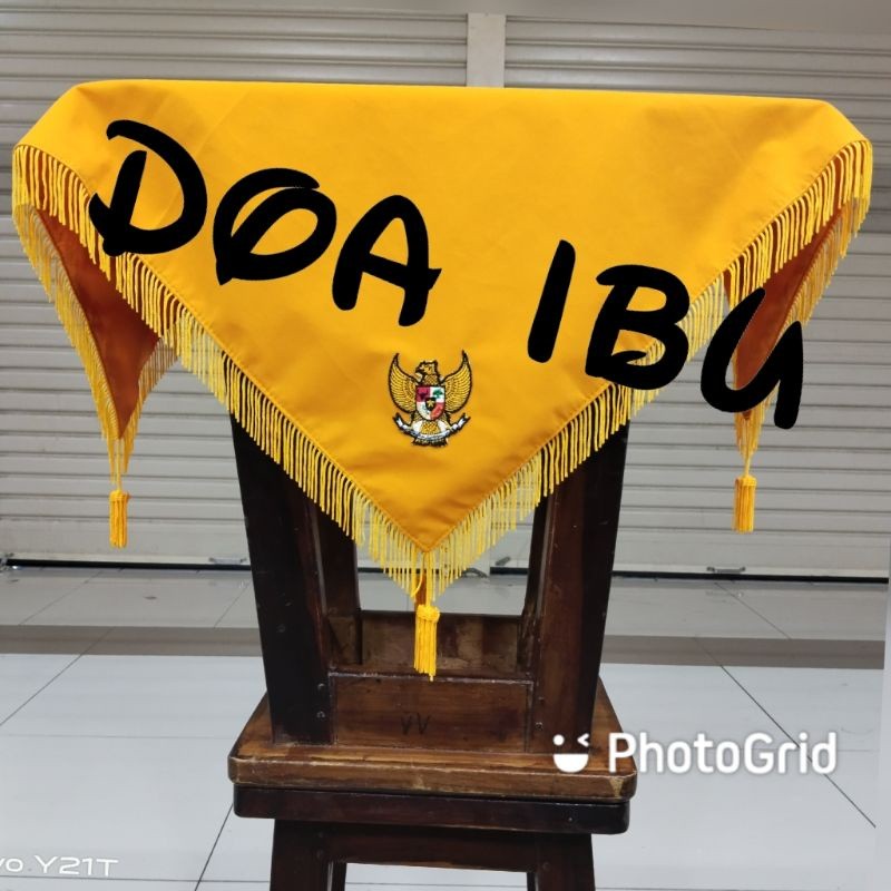 Jual best seller ready stock alas baki upacara bendera pake rumbai ...