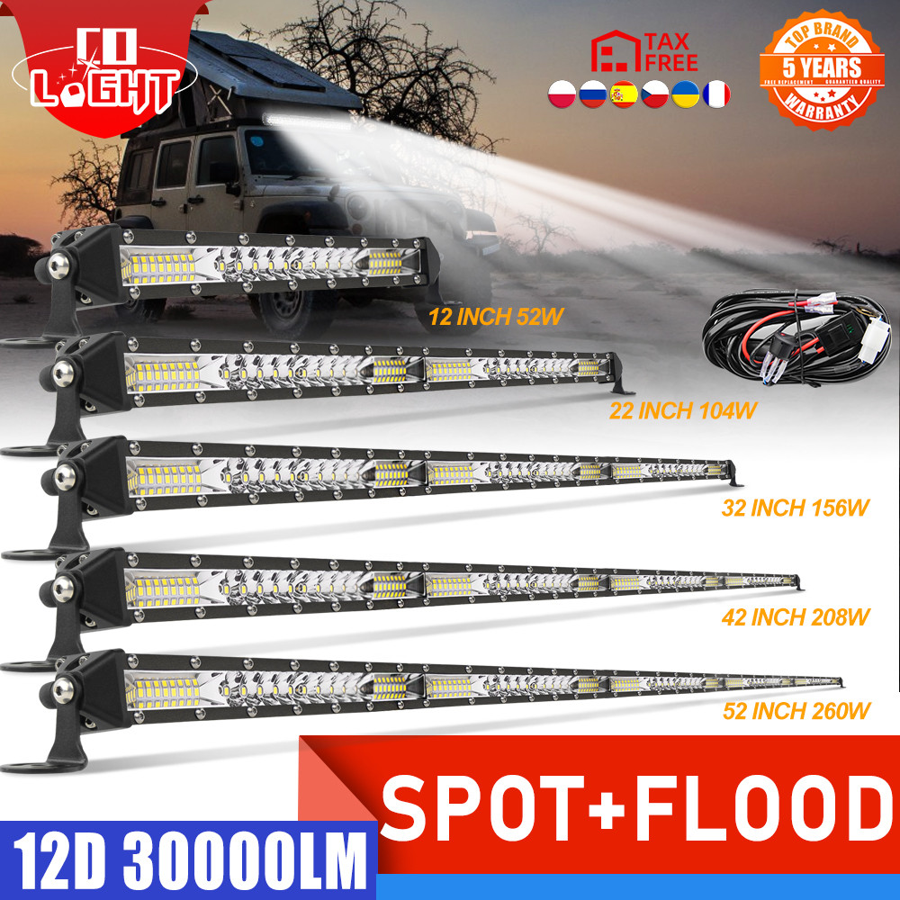 DaSen LED Light Bar Work/Cube Light Off Road 1.75" Roll