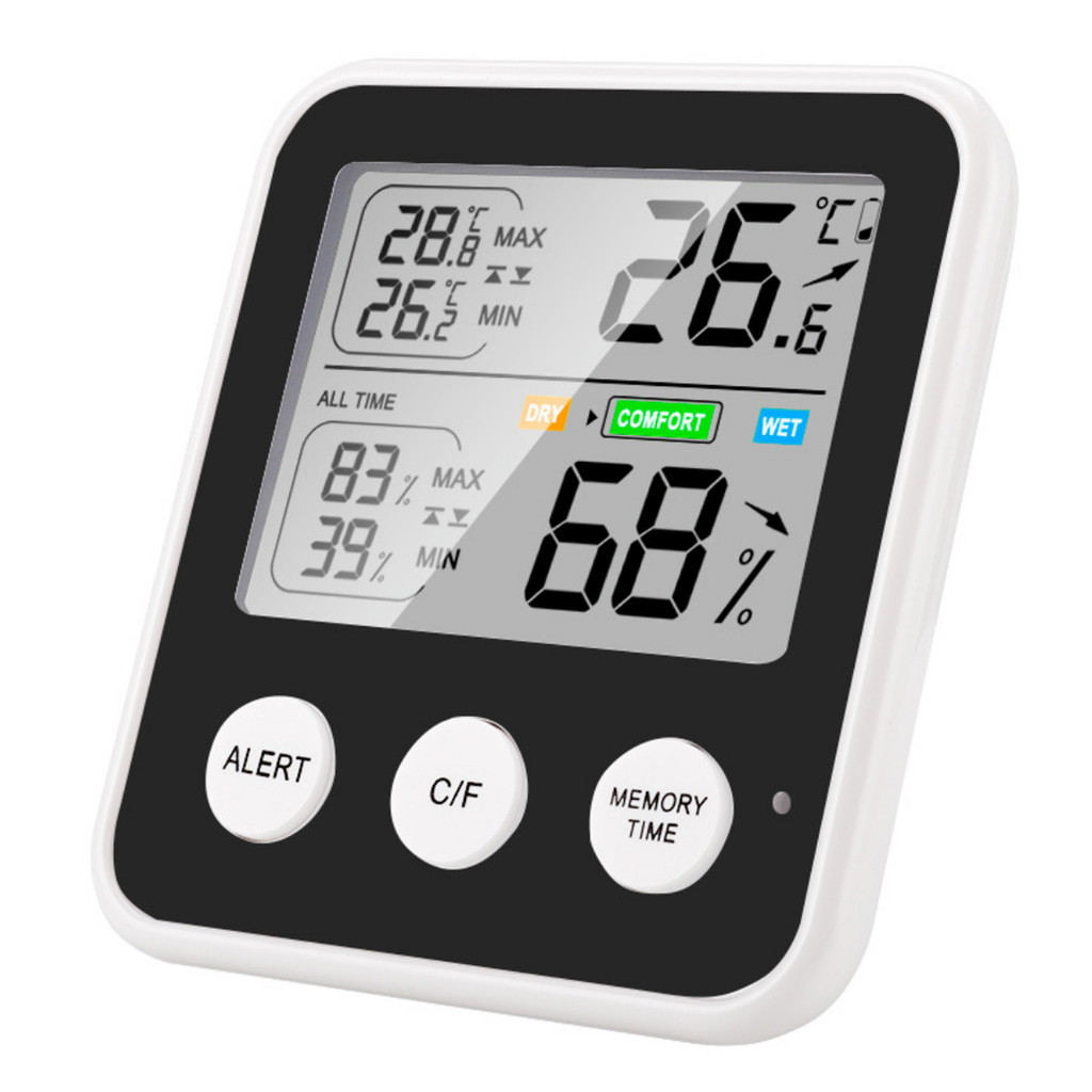 Jual Termometer Presisi Tinggi Higrometer Pengukur Suhu dan Kelembapan ...