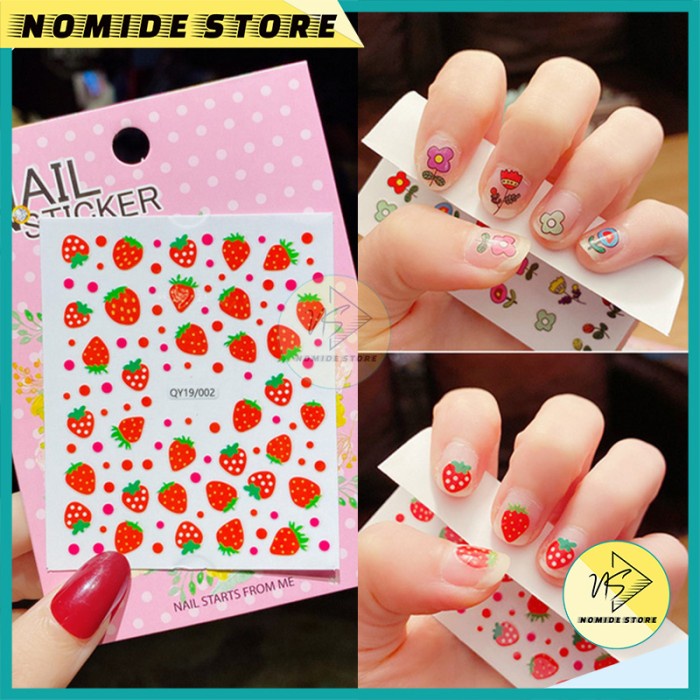 Jual Stiker Kuku Anak Perempuan Motif Kartun Lucu Nail Art Kecil AK224 ...