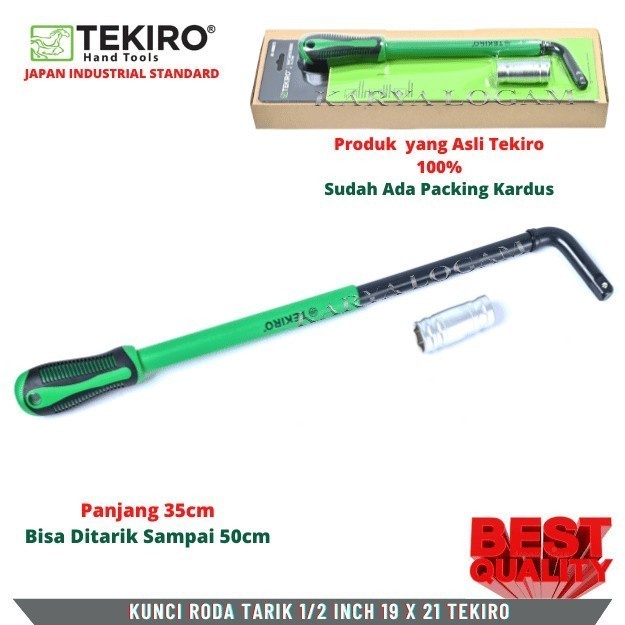 Jual KUNCI PEMBUKA RODA BAN MOBIL TEKIRO JAPAN MODEL TARIK 19 X 21 MM ...