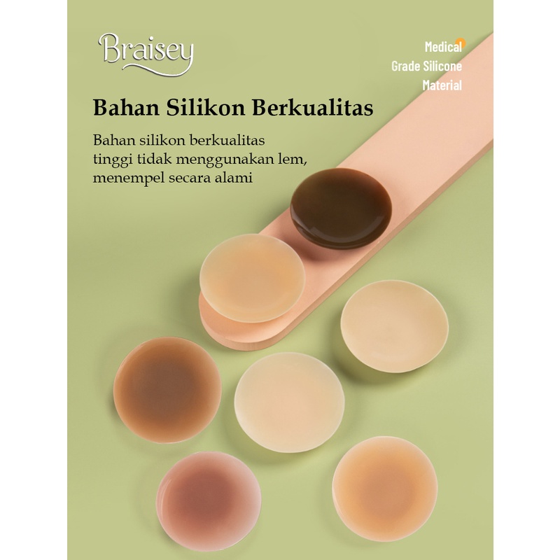 Jual BRAISEY Nipple Cover PREMIUM VERSI UPGRADE Nipple Pad Silikon ...