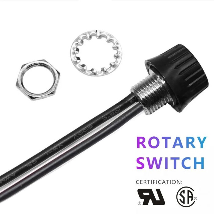 Jual Rotary Switch Saklar Putar Ac Single Pole On Off 1.5A 125V/1A 250V ...