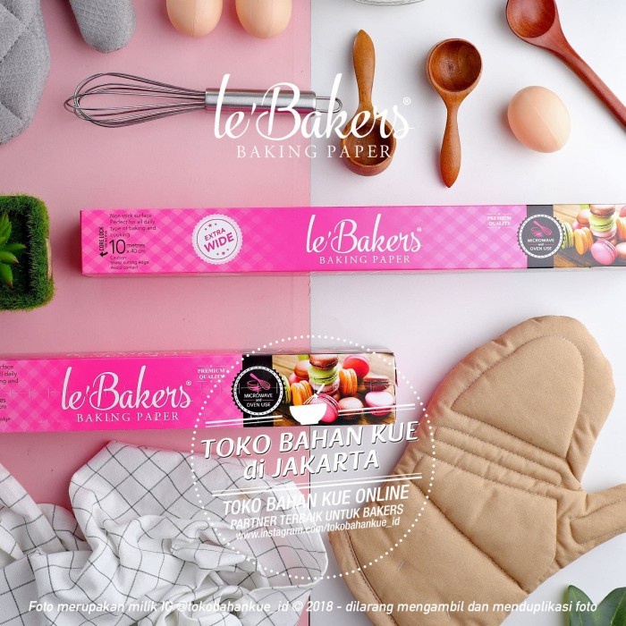 Jual (BestSeller) Le Bakers 40 x 60cm Baking Paper 10 Lembar Lebakers ...