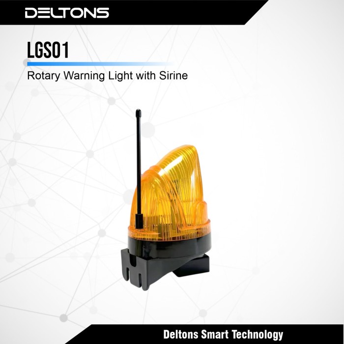 Jual ROTARY STROBE WARNING LIGHT SIRINE 220VAC AUTOMATIC GATE | Shopee ...