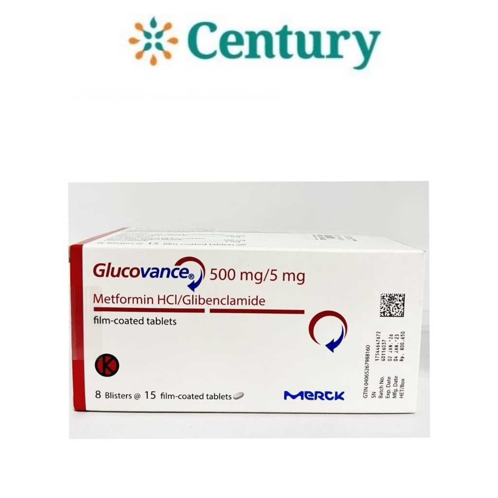 Jual GLUCOVANCE 5 MG TAB 500 MG 1 STRIP ISI 15 TAB / METFORMIN ...