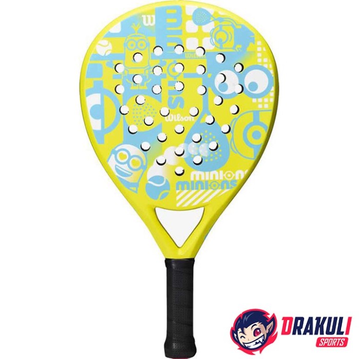 Wilson Minions Jr 23 Tennisschläger für Kinder gelb und schwarz