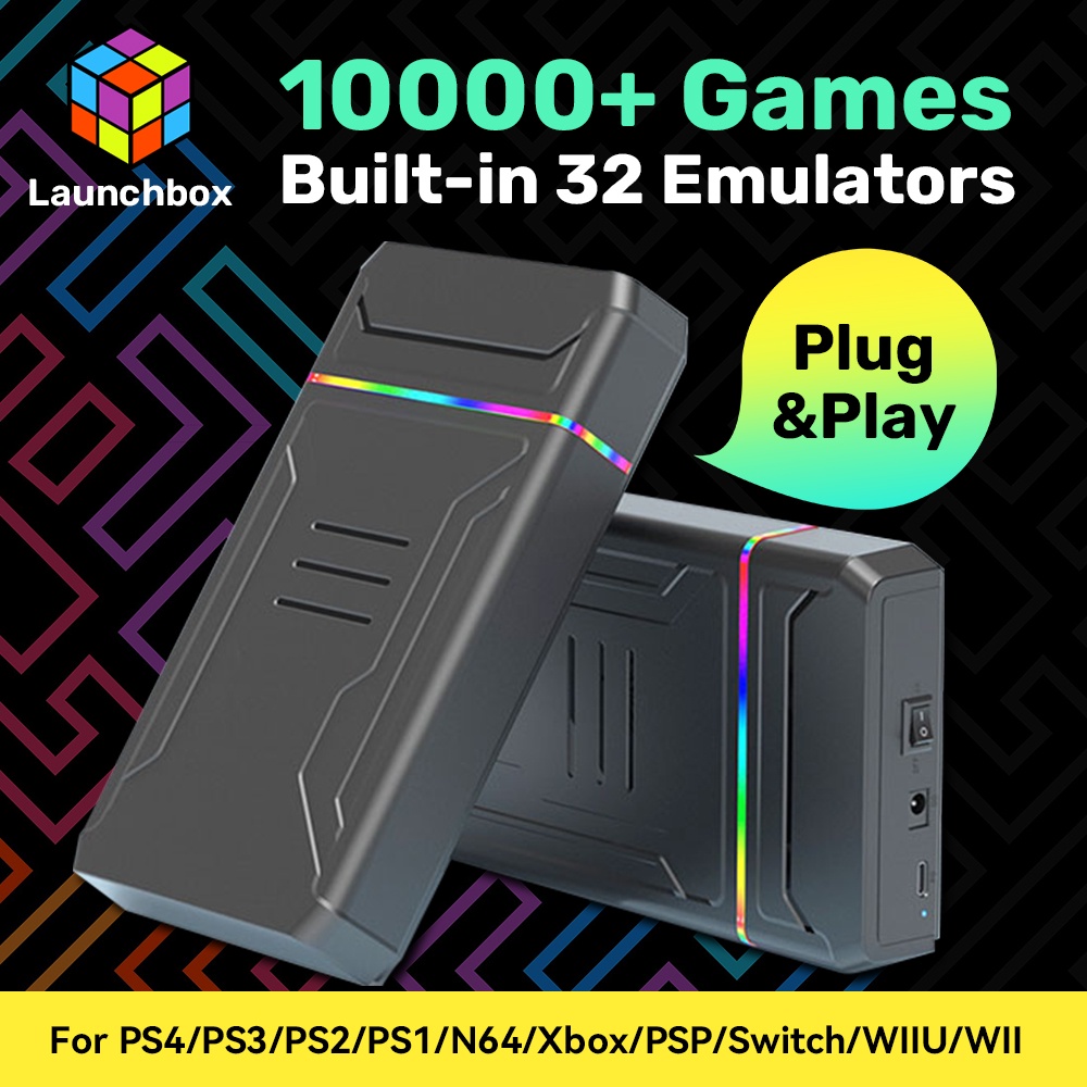 Jual Launchbox 3T Portable Video Game Consoles With 10000+ Retro Games ...