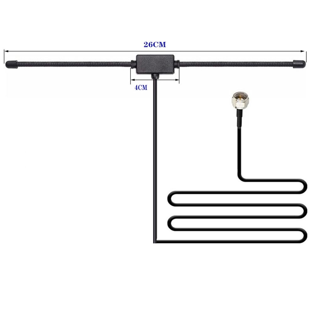 Jual Hidden Adhesive Mount AM FM Radio Antenna 75 Ohms FM Sheep Horn ...