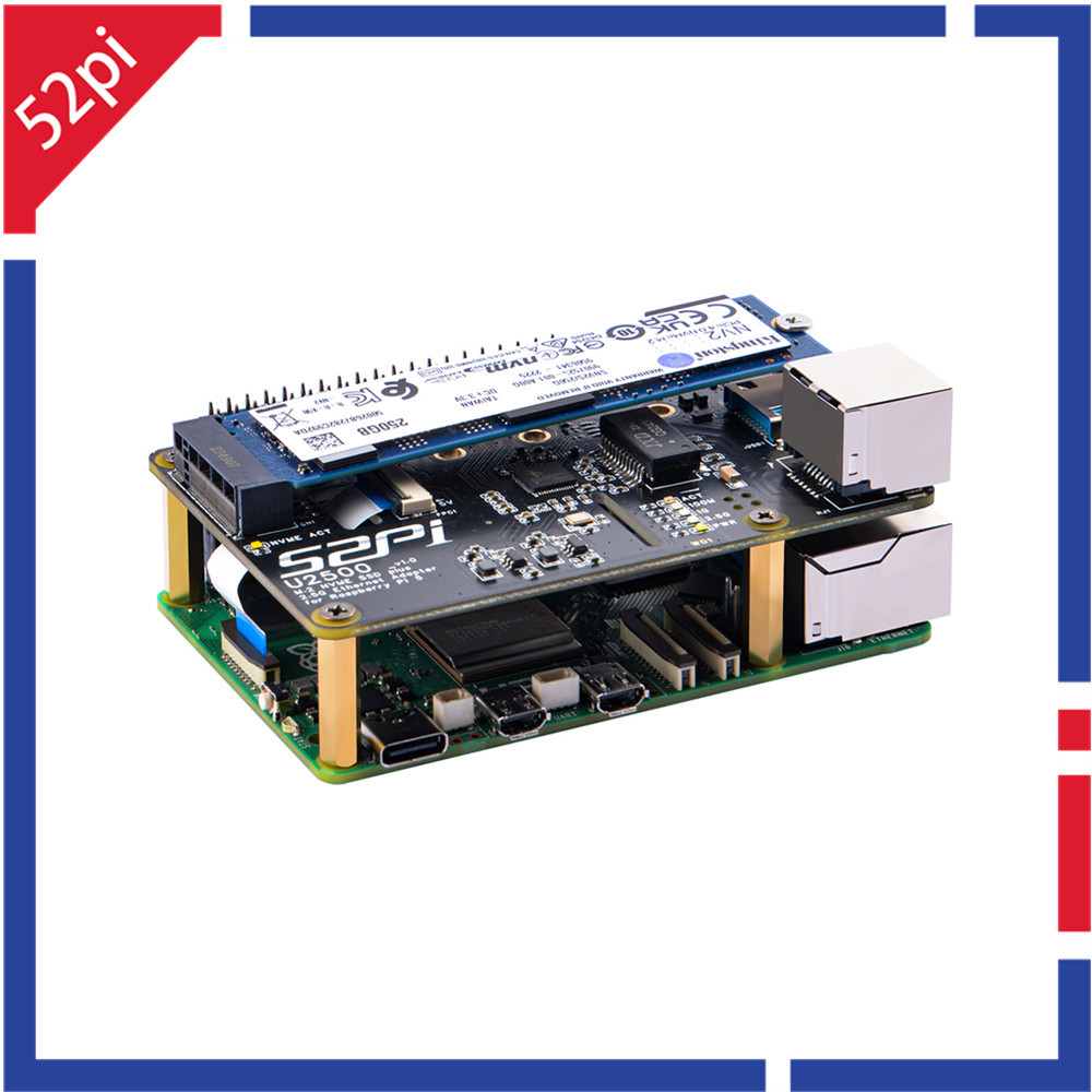 Jual NEW 52Pi Raspberry Pi 5 W01 U2500 USB 2.5G Ethernet + NVME for ...
