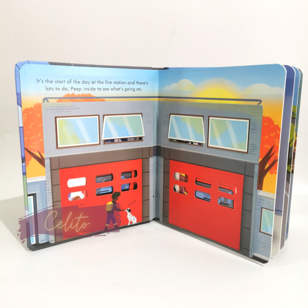 Jual [Celito] Usborn3 Peep Inside Fire Engine - How A Fire Engine Works ...