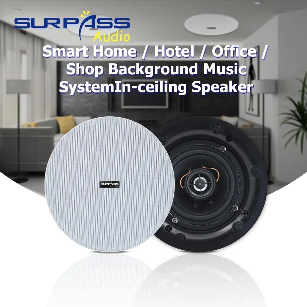 Jual PA System Waterproof Ceiling Speaker 4inch Narrow Edge Shell ...