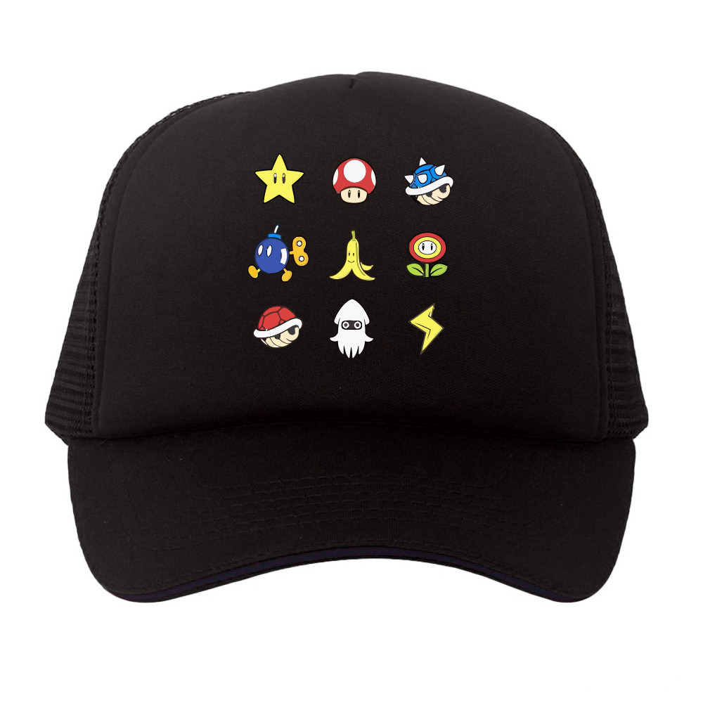 Jual Topi Trucker Super Mario Kart World Item Power Up UT | Shopee ...
