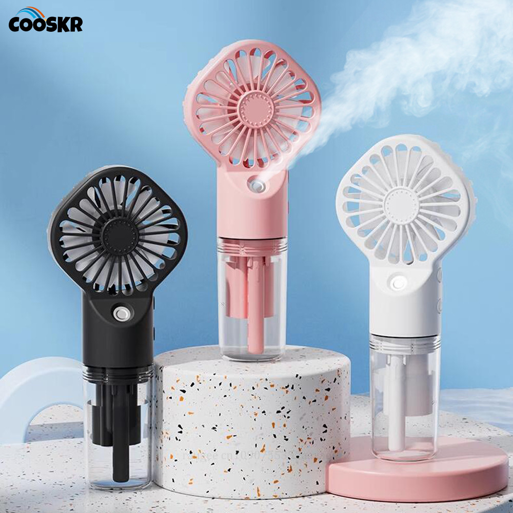 Jual Portable Handheld Spray Fan Mini Humidifier Fan 4 Speeds Powerful ...