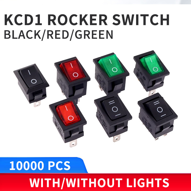 Jual 100pcs KCD1 4Pin 2Pin 3Pin 21*15mm ON-OFF Black Boat Car Rocker ...