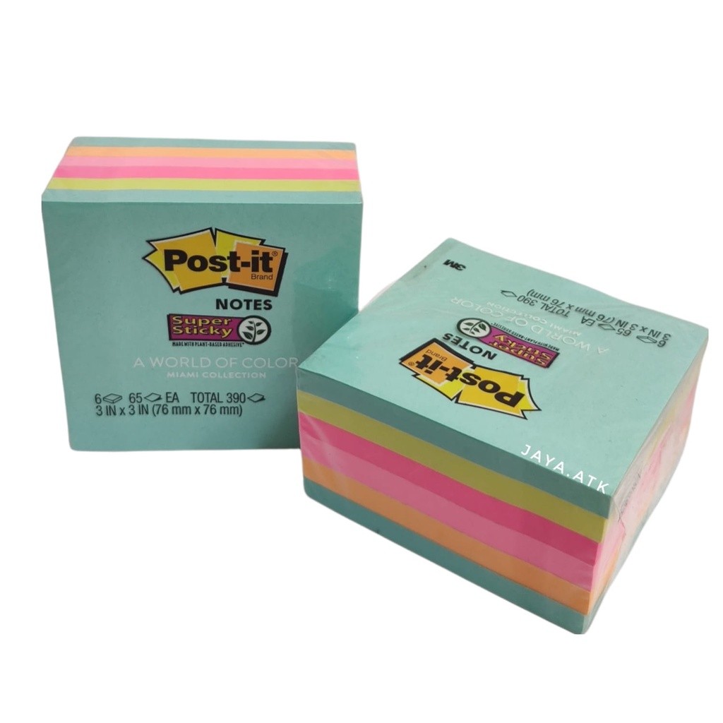 Jual [LIMITED EDITION] 3M Post It Super Sticky Notes 654 6SS MIA 76 x ...