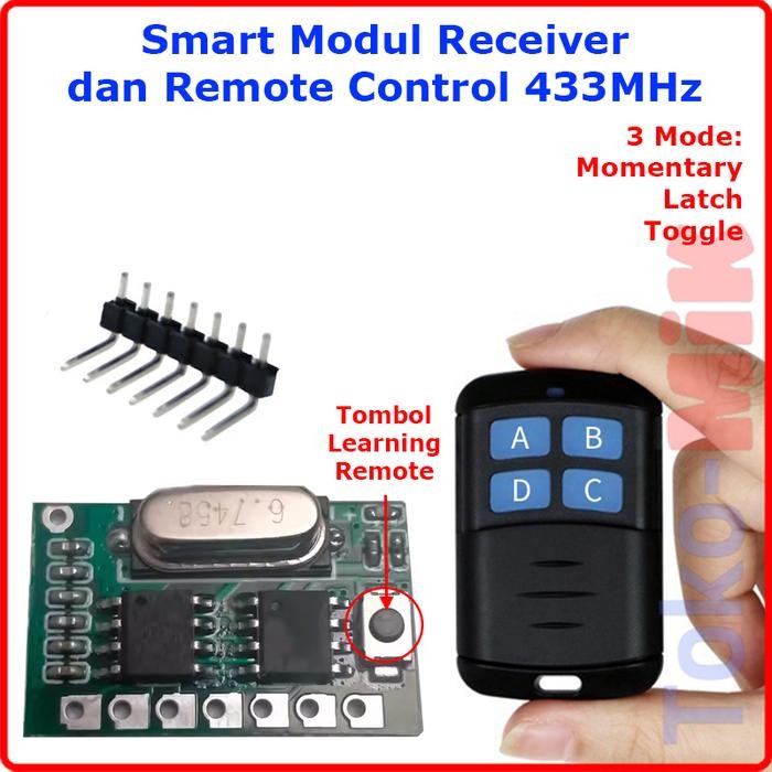 Jual DIY Modul Smart Remote Control Module Transmitter dan Receiver ...